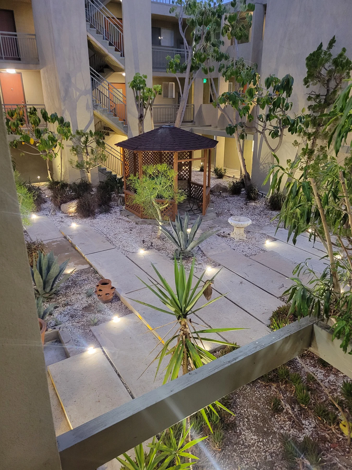 Garden lighting installation