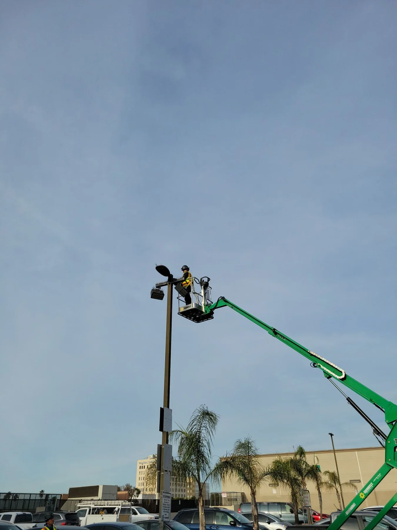 Lift-assisted exterior work