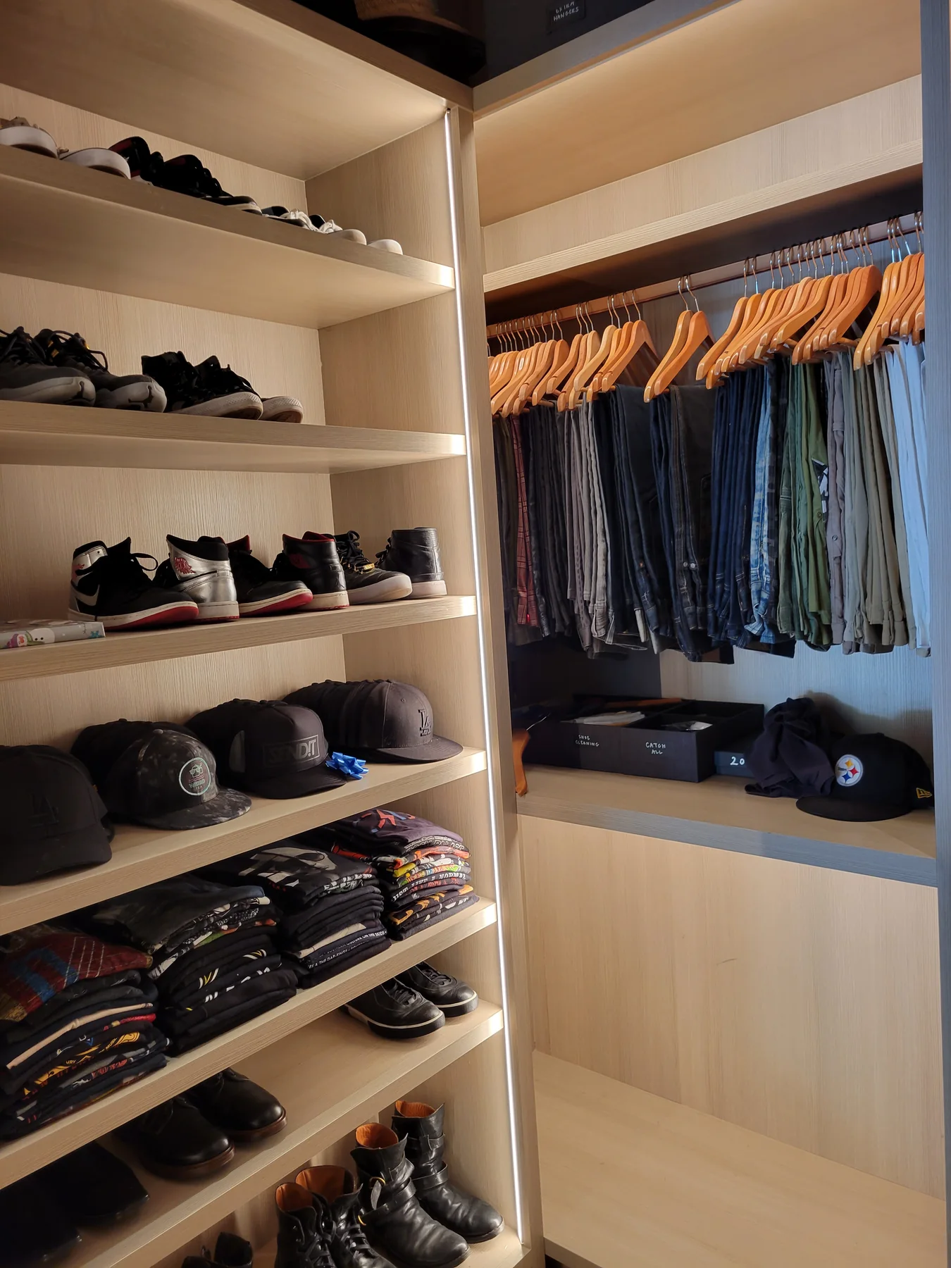 Cabinet lighting and electrical finish